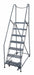 Rolling Ladder Steel 90In. H. Gray