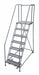 Rolling Ladder Steel 100In. H. Gray