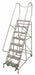 Rolling Ladder Steel 110In. H. Gray