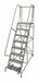 Rolling Ladder Steel 110In. H. Gray