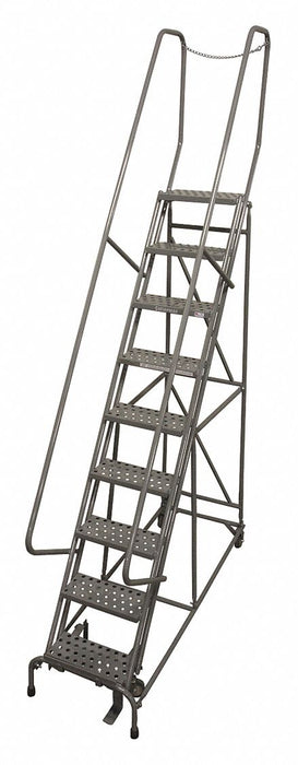 Rolling Ladder Steel 120In. H. Gray