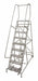 Rolling Ladder Steel 120In. H. Gray