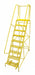 Rolling Ladder Steel 120In. H. Yellow