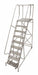 Rolling Ladder Steel 120In. H. Gray