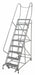 Rolling Ladder Steel 120In. H. Gray