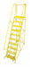 Rolling Ladder Steel 130In. H. Yellow