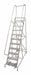 Rolling Ladder Steel 140In. H. Gray