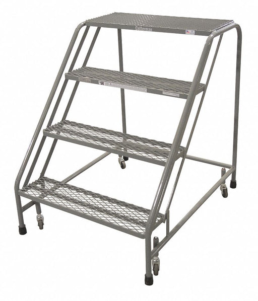 Rolling Ladder Steel 40In. H. Gray