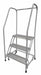 Rolling Ladder Steel 60In. H. Gray