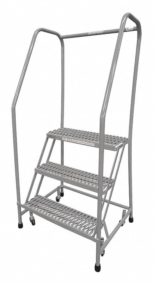 Rolling Ladder Steel 60In. H. Gray
