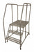 Rolling Ladder Steel 60In. H. Gray