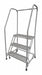 Rolling Ladder Steel 60In. H. Gray