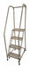 Rolling Ladder Steel 70In. H. Gray