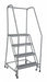 Rolling Ladder Steel 70In. H. Gray