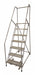Rolling Ladder Steel 100In. H. Gray