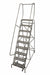 Rolling Ladder Steel 120In. H. Gray