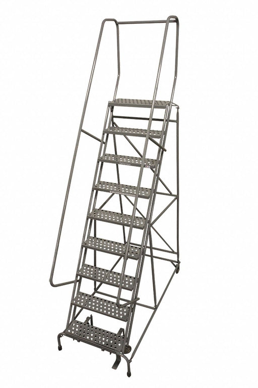Rolling Ladder Steel 120In. H. Gray