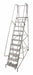 Rolling Ladder Steel 140In. H. Gray