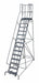 Rolling Ladder Steel 182In. H. Gray