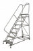 Rolling Ladder Steel 130In. H. Gray