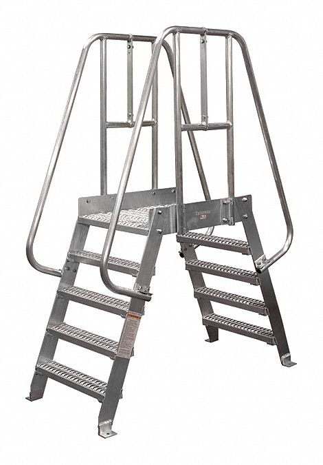 Crossover Ladder 4 Step Aluminum 74In. H
