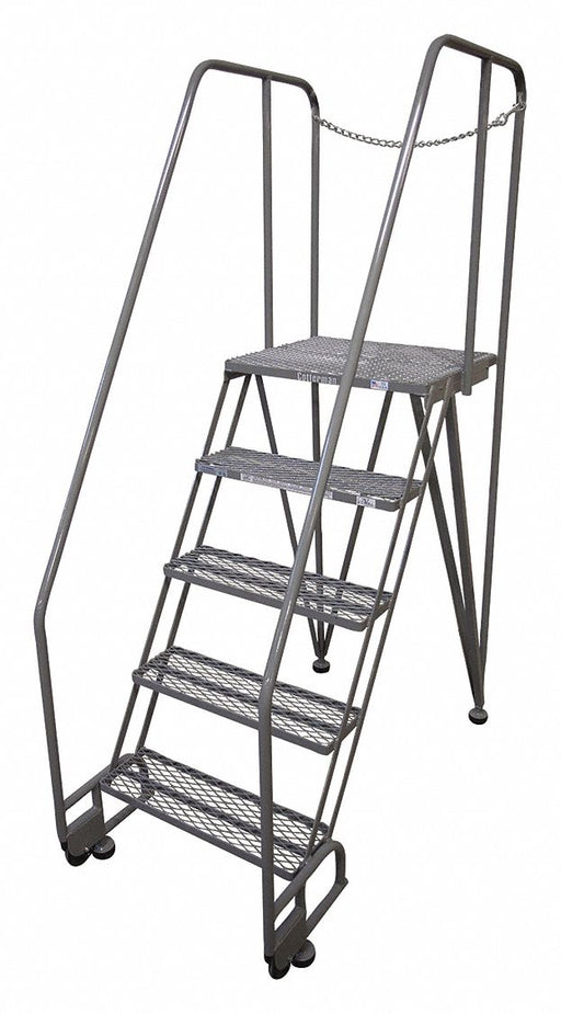 Tilt and Roll Ldr Steel 70In. H. Gray