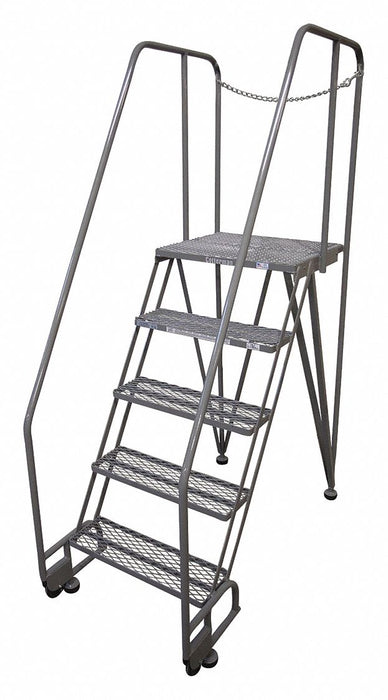 Tilt and Roll Ldr Steel 80In. H. Gray