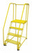 Tilt and Roll Ldr Steel 70In. H. Yellow