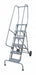 Rolling Ladder Steel 110In. H. Gray