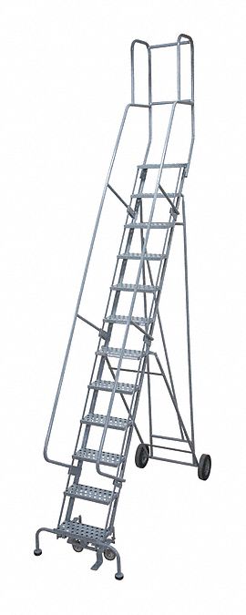 Rolling Ladder Steel 192In. H. Gray