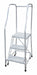 Rolling Ladder Steel 50In. H. Gray