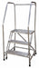 Rolling Ladder Steel 60In. H. Gray