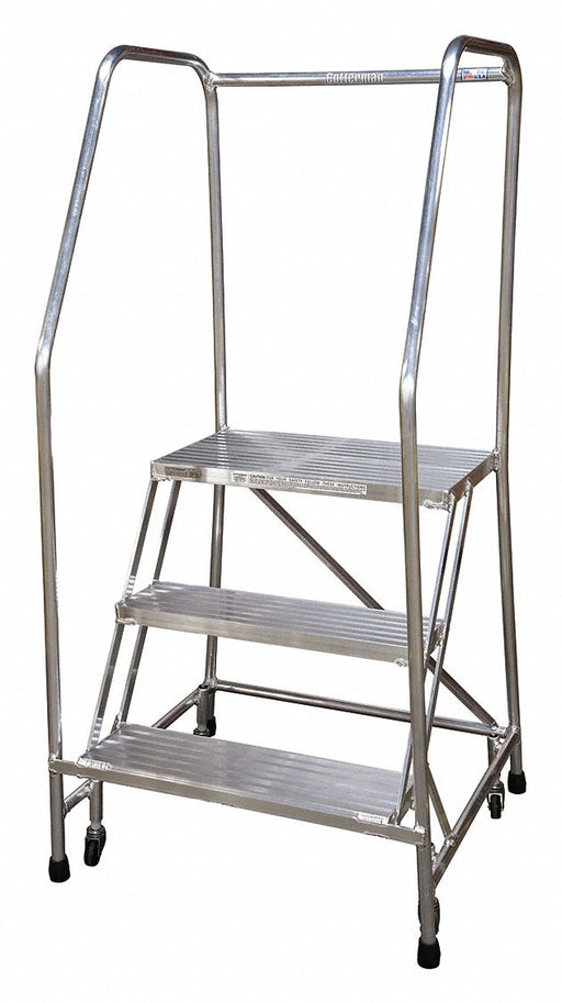 Rolling Ladder Steel 60In. H. Gray