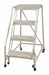 Rolling Ladder Steel 70In. H. Gray
