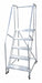 Rolling Ladder Steel 80In. H. Gray