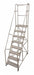 Rolling Ladder Steel 110In. H. Gray