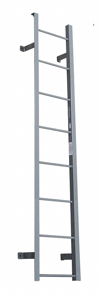 Fixed Ladder 7 ft H. Steel 8 Rungs