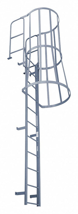 Fixed Ladder w/Safety Cage 8 ft H.