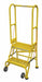 M8338 Rolling Ladder Steel 50In. H. Yellow