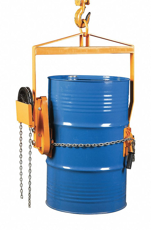 Vertical Drum Lifter/Dispenser Ylw Steel