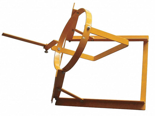 Can Tipper 25 in H Steel Yellow