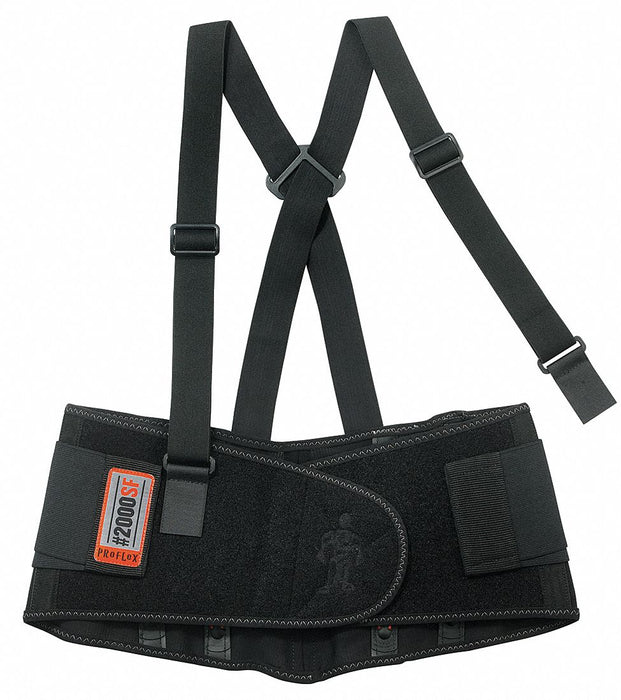 H4110 Back Support Black Spandex 2XL