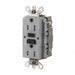 GFCI Receptacle 15A 125VAC 5-15R Gray