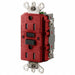 GFCI Receptacle 15A 125VAC 5-15R Red