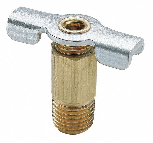 Drain Cock Ball Valve Brass 1/4 In