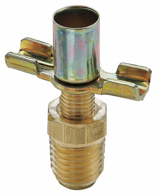 Drain Cock Ball Valve Brass 1/4-18 In