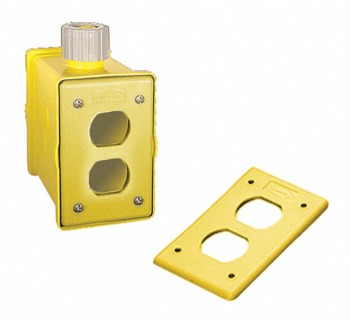 Portable Outlet Box 1Gang 1Inlet Valox