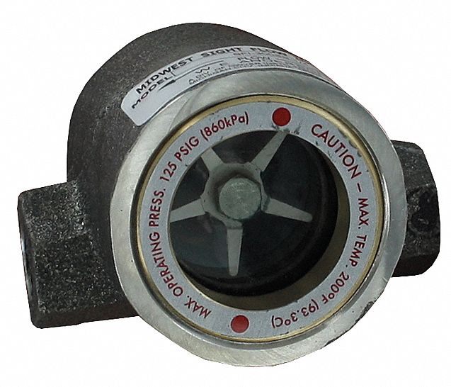 Double Sight Flow Indicator 316 SS 3/8In