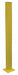 M9554 Tubular Mounting Post 10 In x 72 In Ylw