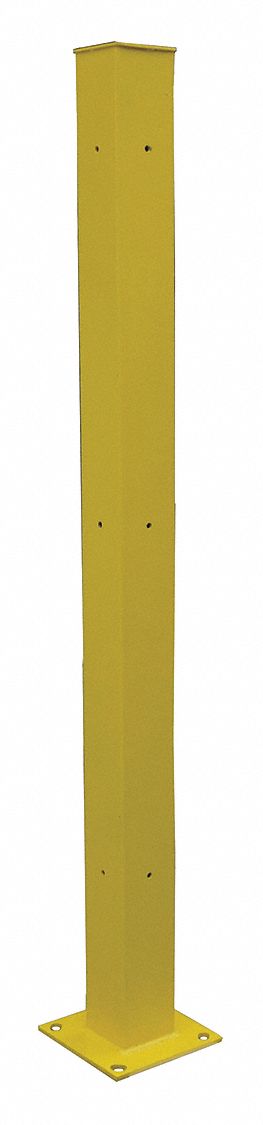 M9554 Tubular Mounting Post 10 In x 72 In Ylw